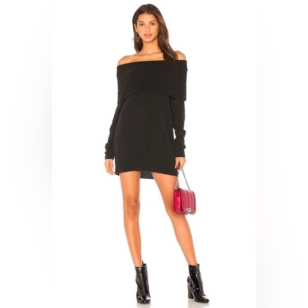 Joie Wool & Cashmere Sibel Sweater, Heather Charcoal, Size XXS